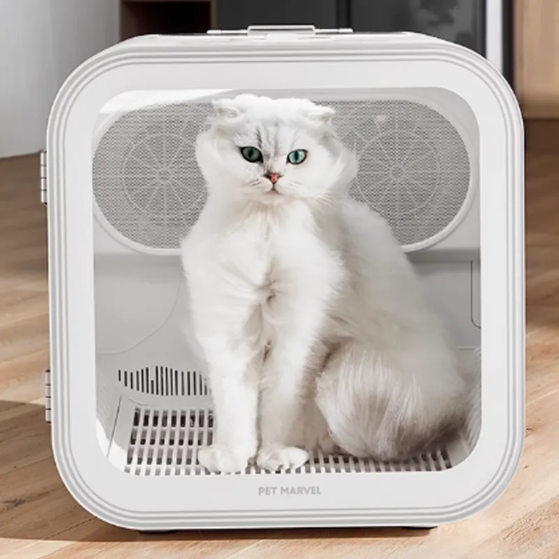 Opciones de personalización para cajas secadoras de mascotas